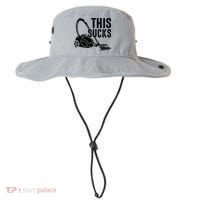 This Sucks Vacuum Funny Vacuuming Meme Bucket Hat thumb 0
