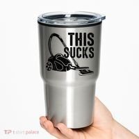 This Sucks Vacuum Funny Vacuuming Meme Tumbler thumb 0