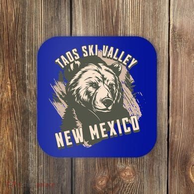 Taos Ski Valley New Mexico Bear Meaningful Gift Coaster