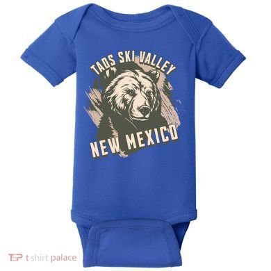 Taos Ski Valley New Mexico Bear Meaningful Gift Baby Bodysuit