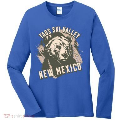Taos Ski Valley New Mexico Bear Meaningful Gift Women's Long Sleeve Shirt