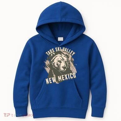 Taos Ski Valley New Mexico Bear Meaningful Gift Kids Hoodie