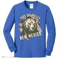 Taos Ski Valley New Mexico Bear Meaningful Gift Kids Long Sleeve Shirt thumb 0