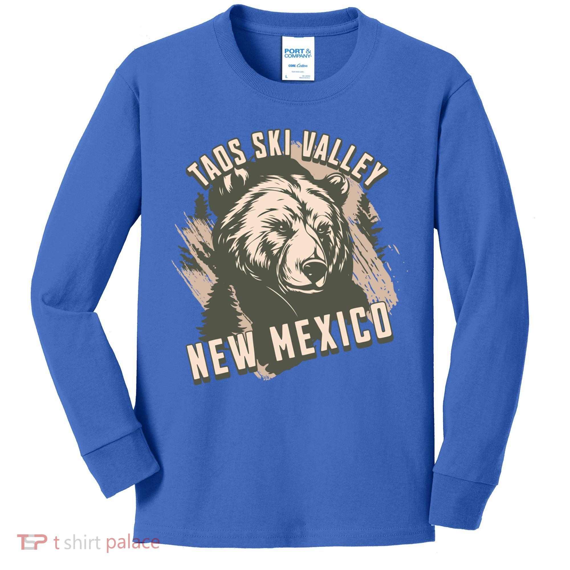 Taos Ski Valley New Mexico Bear Meaningful Gift Kids Long Sleeve Shirt