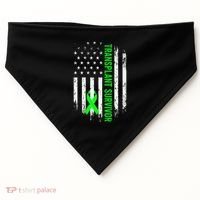 Transplant Survivor Warrior Liver Kidney Organ Recipient USA-Made Doggie Bandana thumb 0