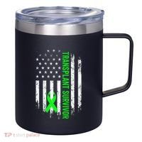 Transplant Survivor Warrior Liver Kidney Organ Recipient 12oz Stainless Steel Coffee Mug thumb 0