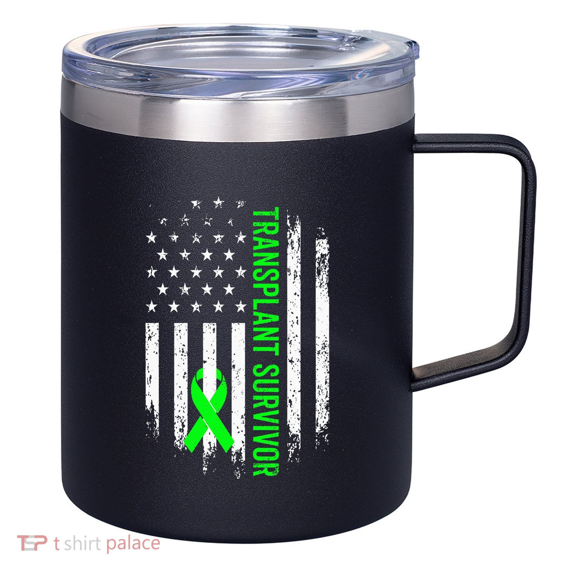 Transplant Survivor Warrior Liver Kidney Organ Recipient 12oz Stainless Steel Coffee Mug