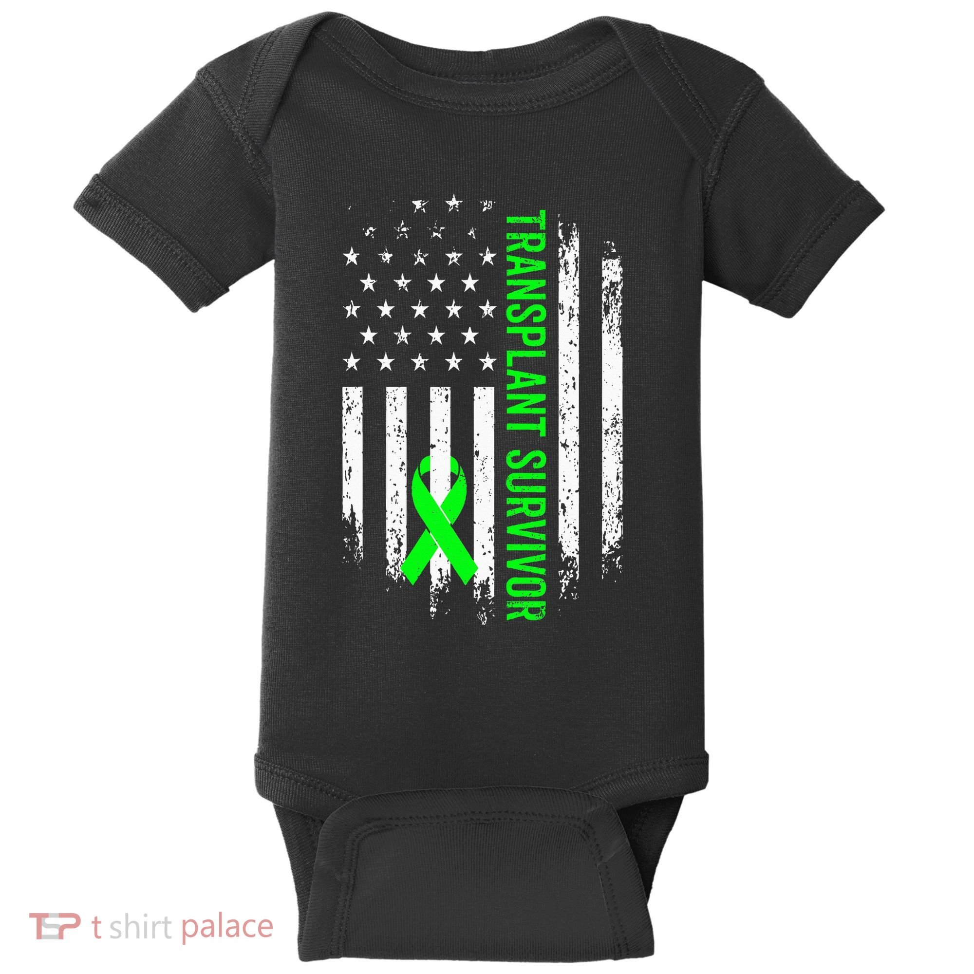 Transplant Survivor Warrior Liver Kidney Organ Recipient Baby Bodysuit