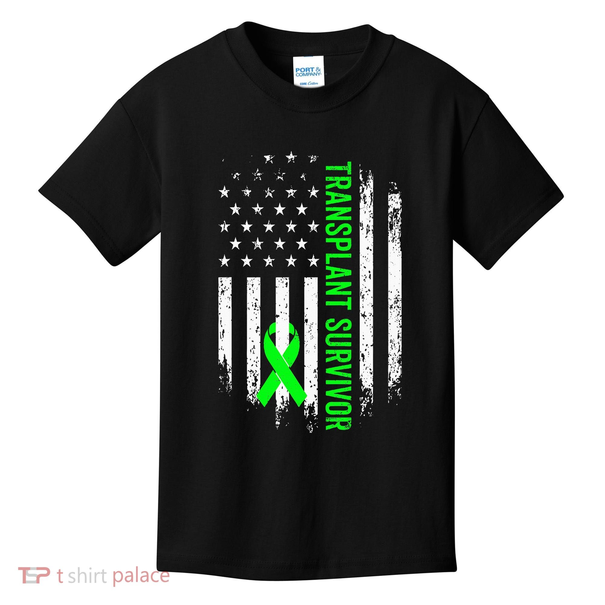 Transplant Survivor Warrior Liver Kidney Organ Recipient Kids T-Shirt