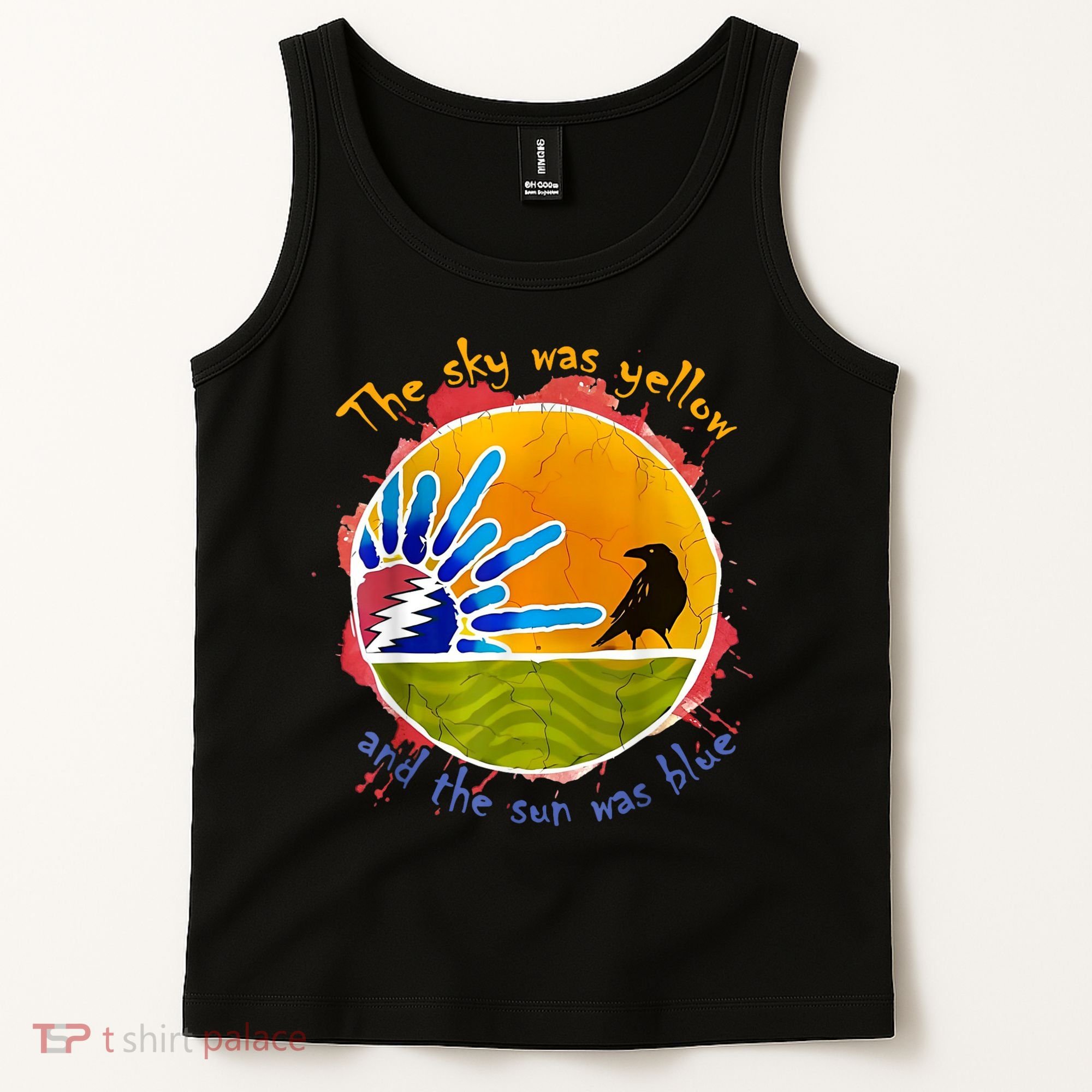 The Sky Was Yellow And The Sun Was Blue Tank Top