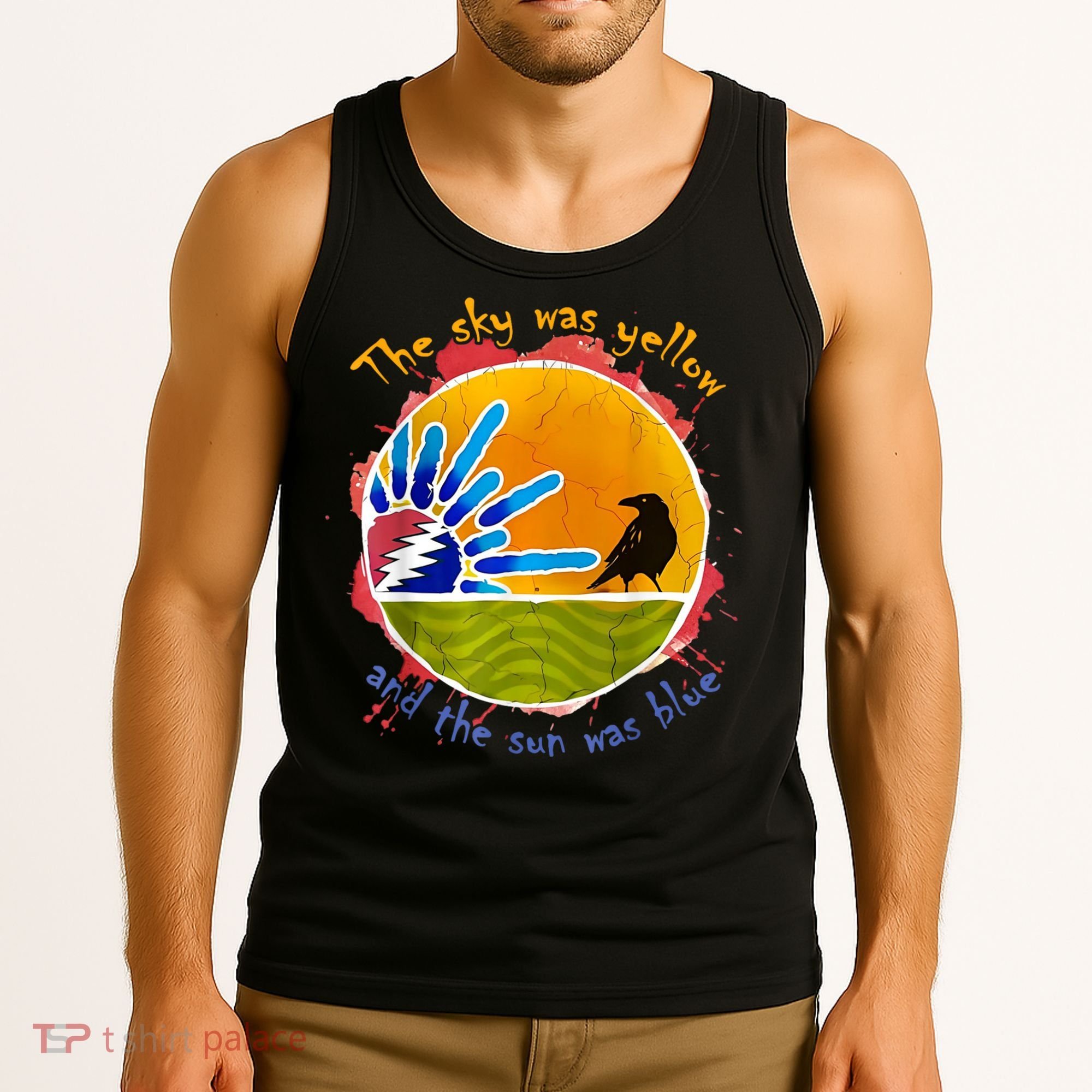 The Sky Was Yellow And The Sun Was Blue Tank Top