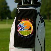 The Sky Was Yellow And The Sun Was Blue Golf Towel thumb 2