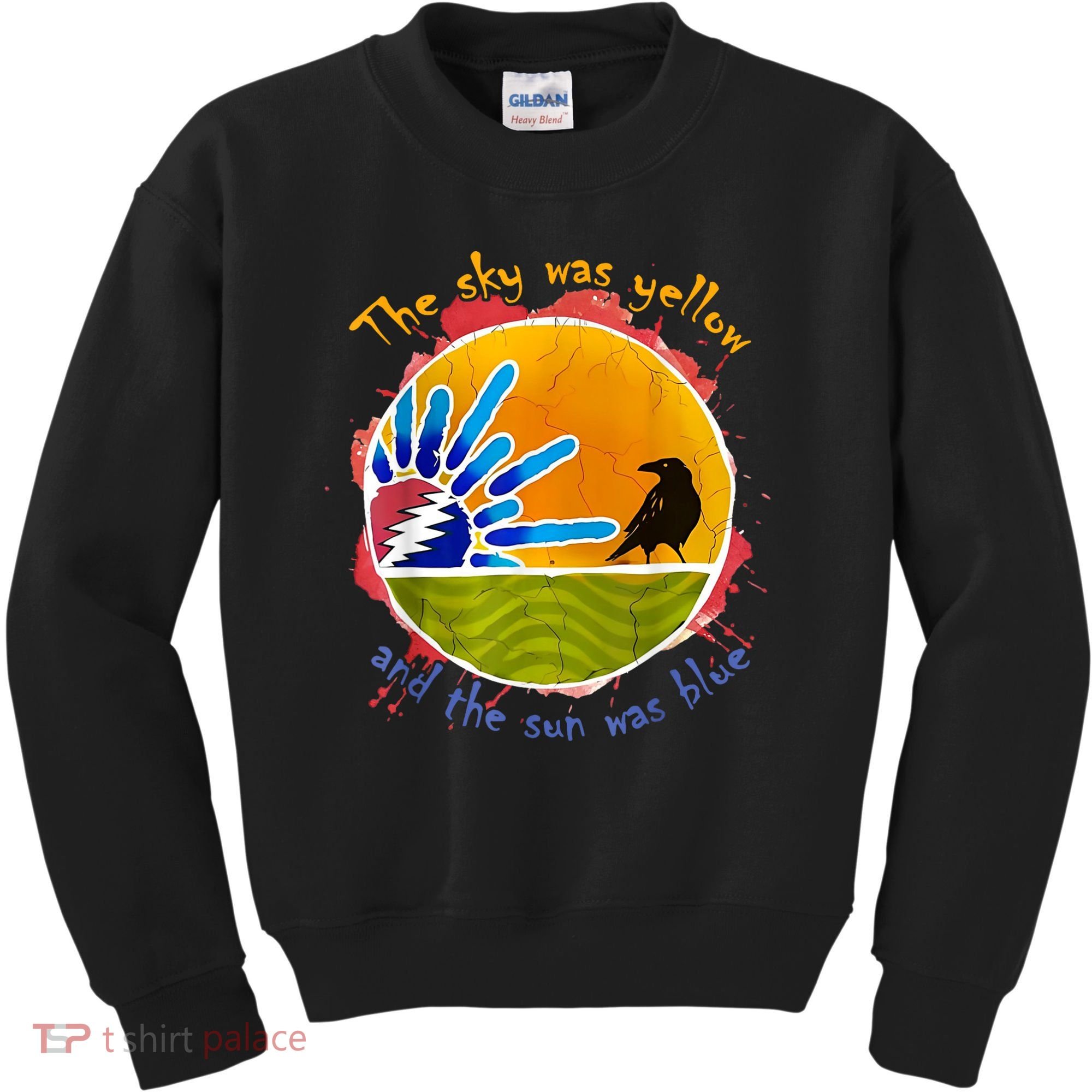 The Sky Was Yellow And The Sun Was Blue Kids Sweatshirt