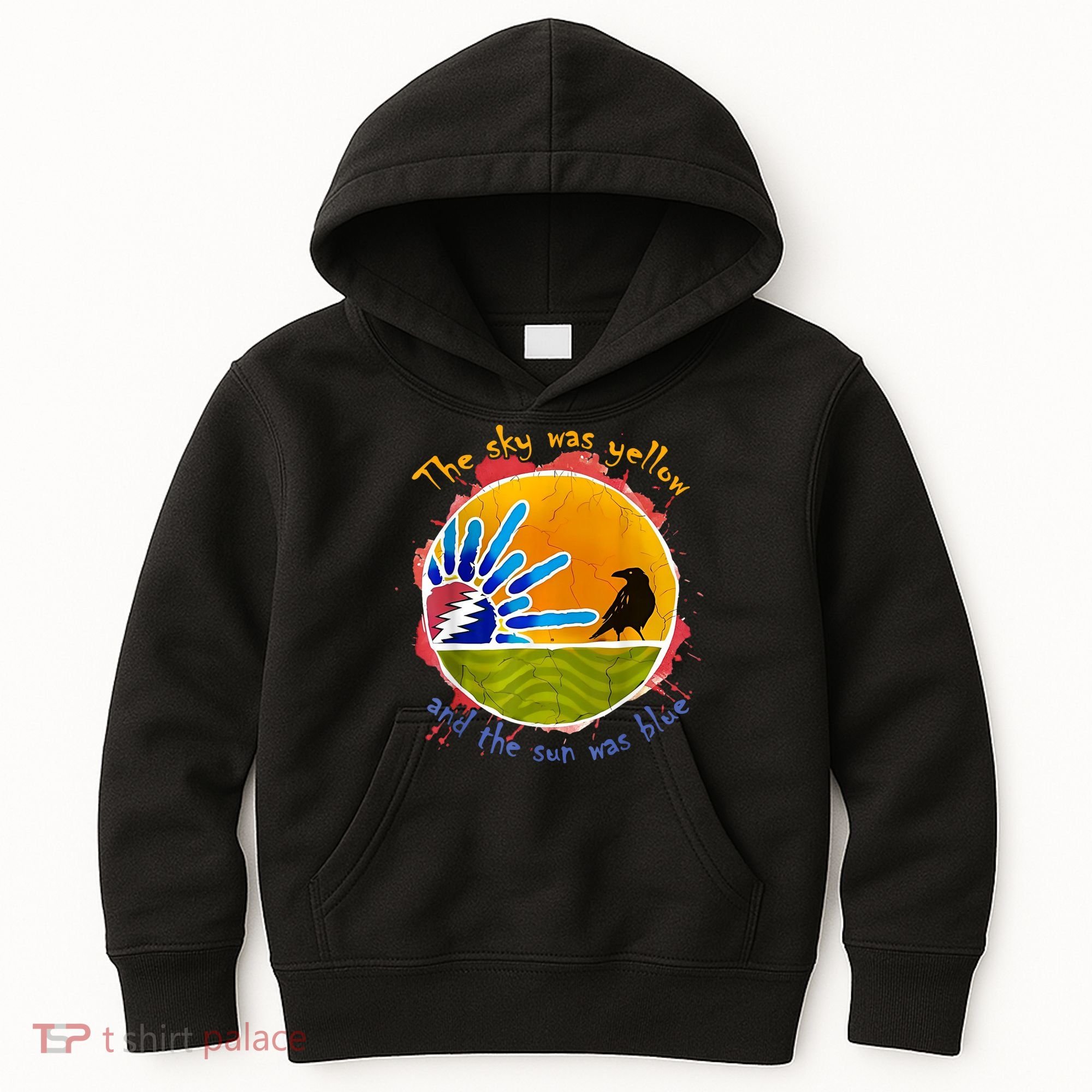 The Sky Was Yellow And The Sun Was Blue Kids Hoodie