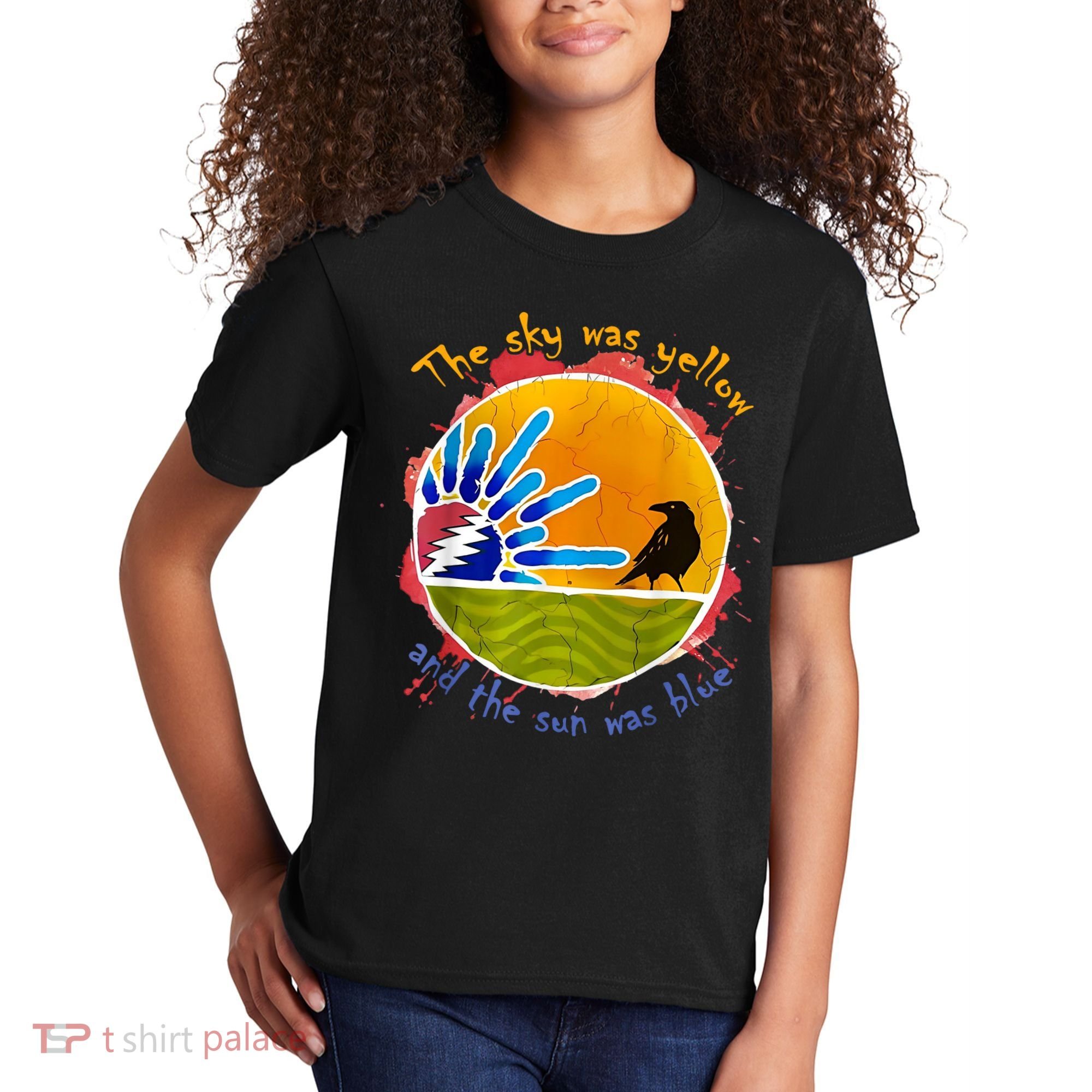 The Sky Was Yellow And The Sun Was Blue Kids T-Shirt