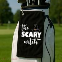 The Scary Witch Golf Towel thumb 2