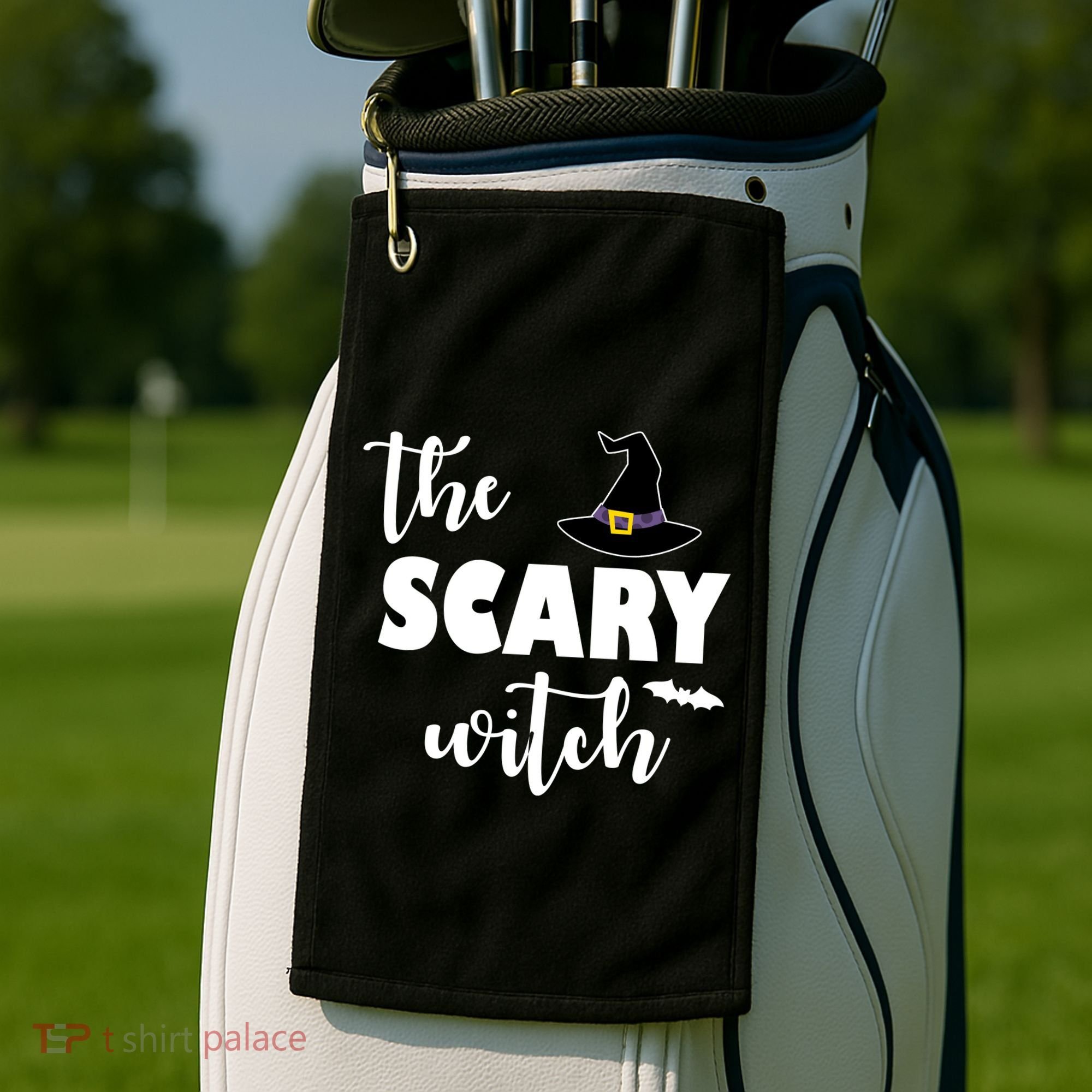 The Scary Witch Golf Towel