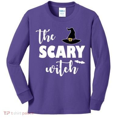 The Scary Witch Kids Long Sleeve Shirt