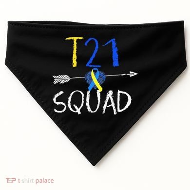 T21 Squad World Down Syndrome Day USA-Made Doggie Bandana
