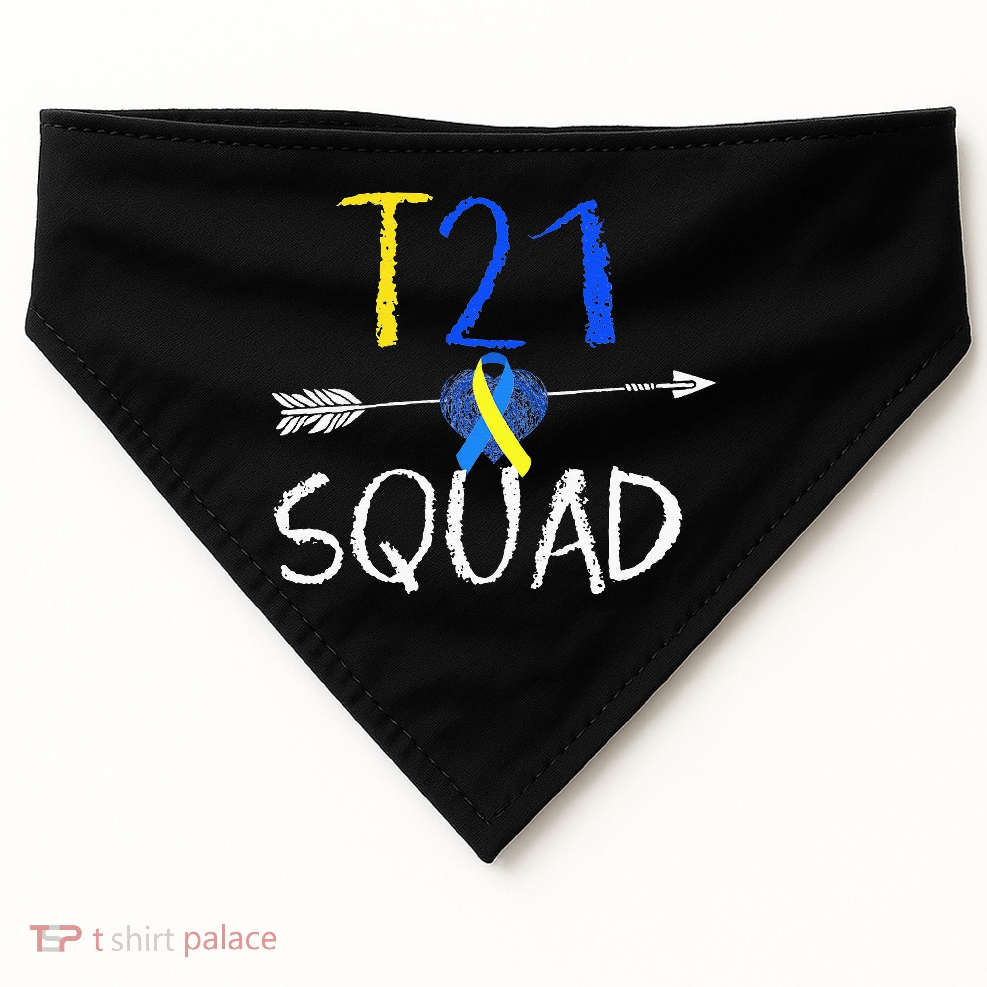 T21 Squad World Down Syndrome Day USA-Made Doggie Bandana