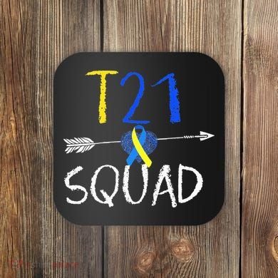 T21 Squad World Down Syndrome Day Coaster