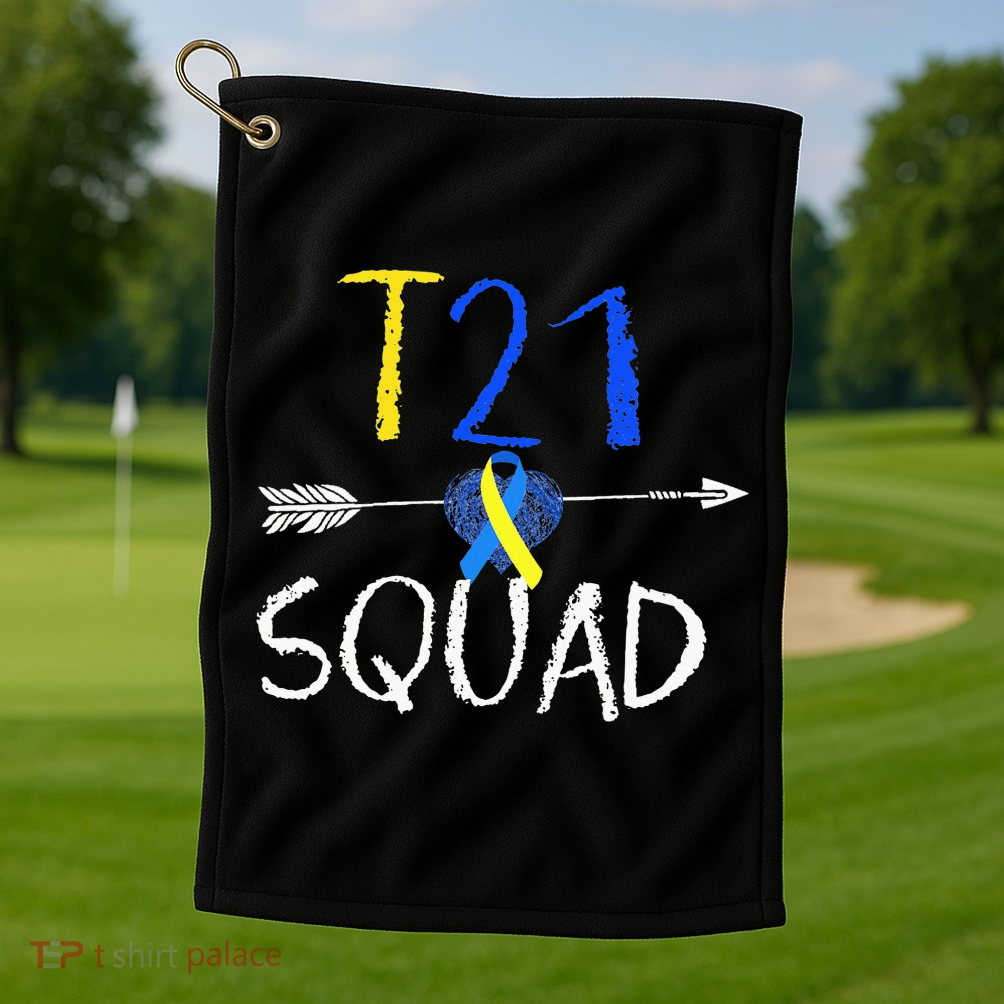 T21 Squad World Down Syndrome Day Golf Towel