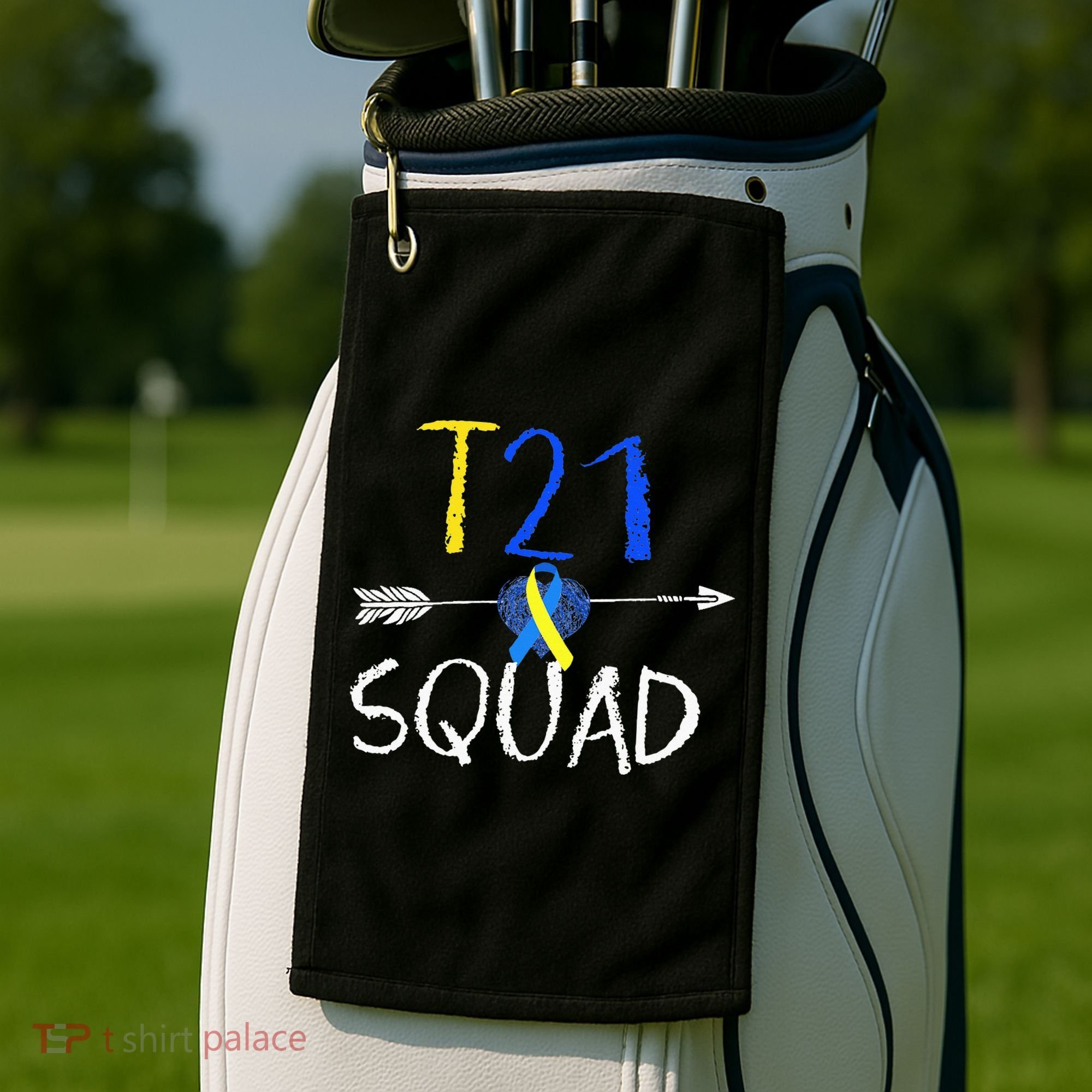 T21 Squad World Down Syndrome Day Golf Towel