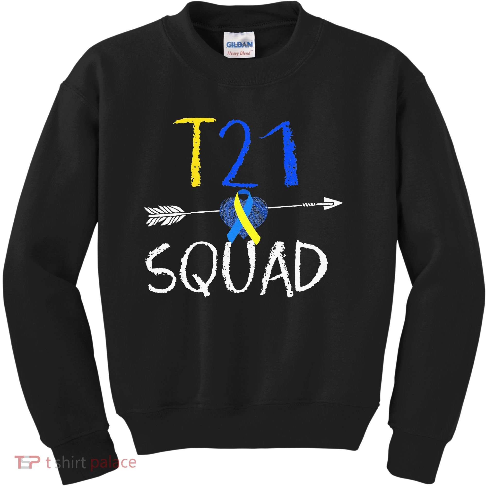 T21 Squad World Down Syndrome Day Kids Sweatshirt