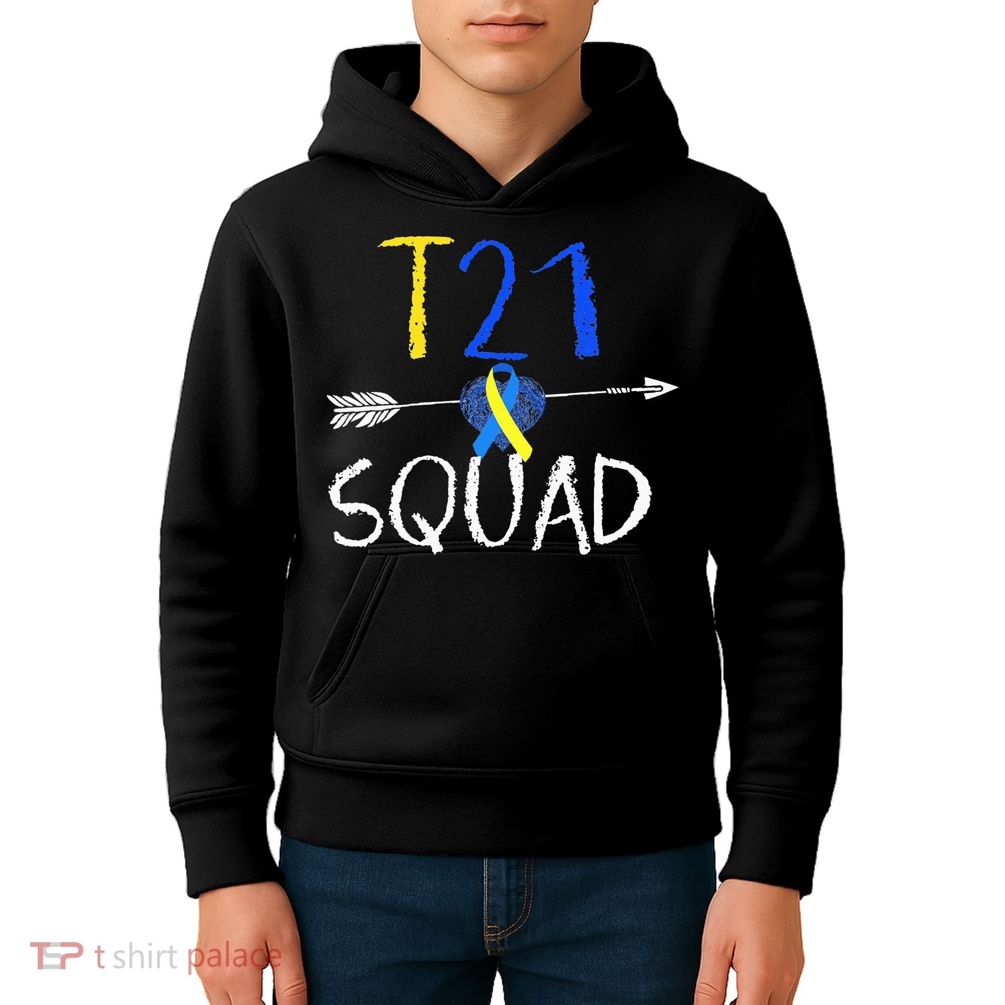 T21 Squad World Down Syndrome Day Kids Hoodie