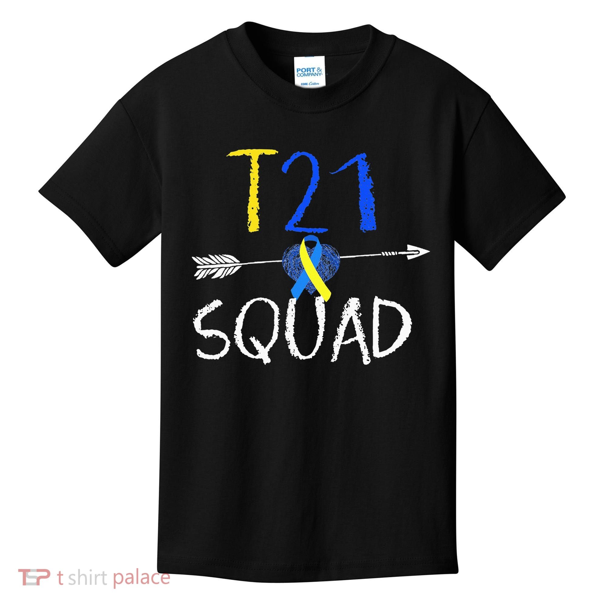 T21 Squad World Down Syndrome Day Kids T-Shirt