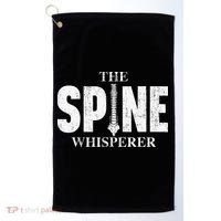 The Spine Whisperer Chiropractor Physical Therapist Golf Towel thumb 0