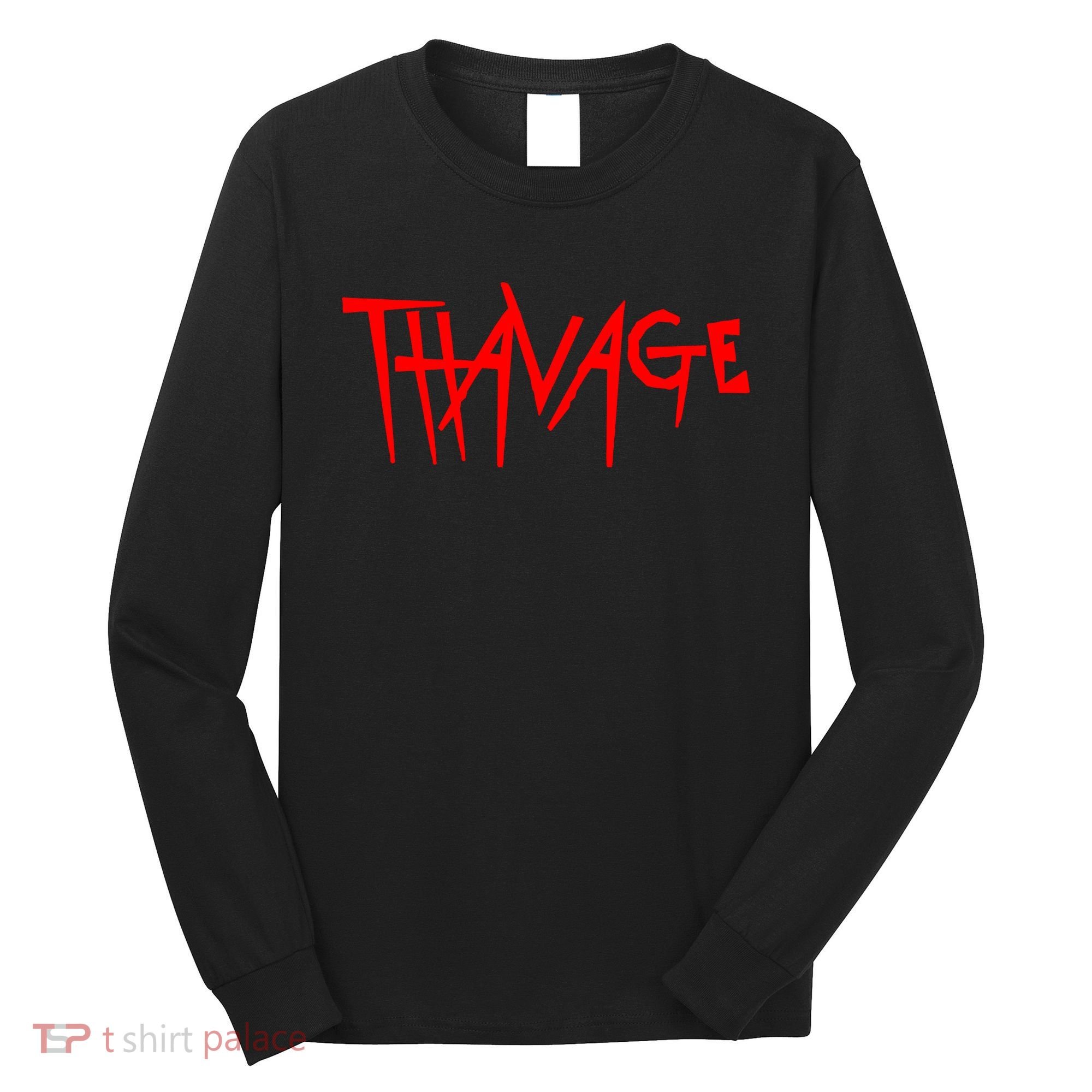 Thavage Savage Workout Gym Bodybuilding Long Sleeve Shirt