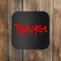 Thavage Savage Workout Gym Bodybuilding Coaster thumb 0