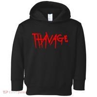Thavage Savage Workout Gym Bodybuilding Toddler Hoodie thumb 0