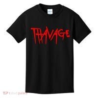 Thavage Savage Workout Gym Bodybuilding Kids T-Shirt thumb 0