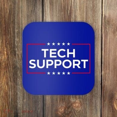 Tech Support White House Tech Support Doge Coaster