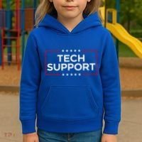 Tech Support White House Tech Support Doge Kids Hoodie thumb 3