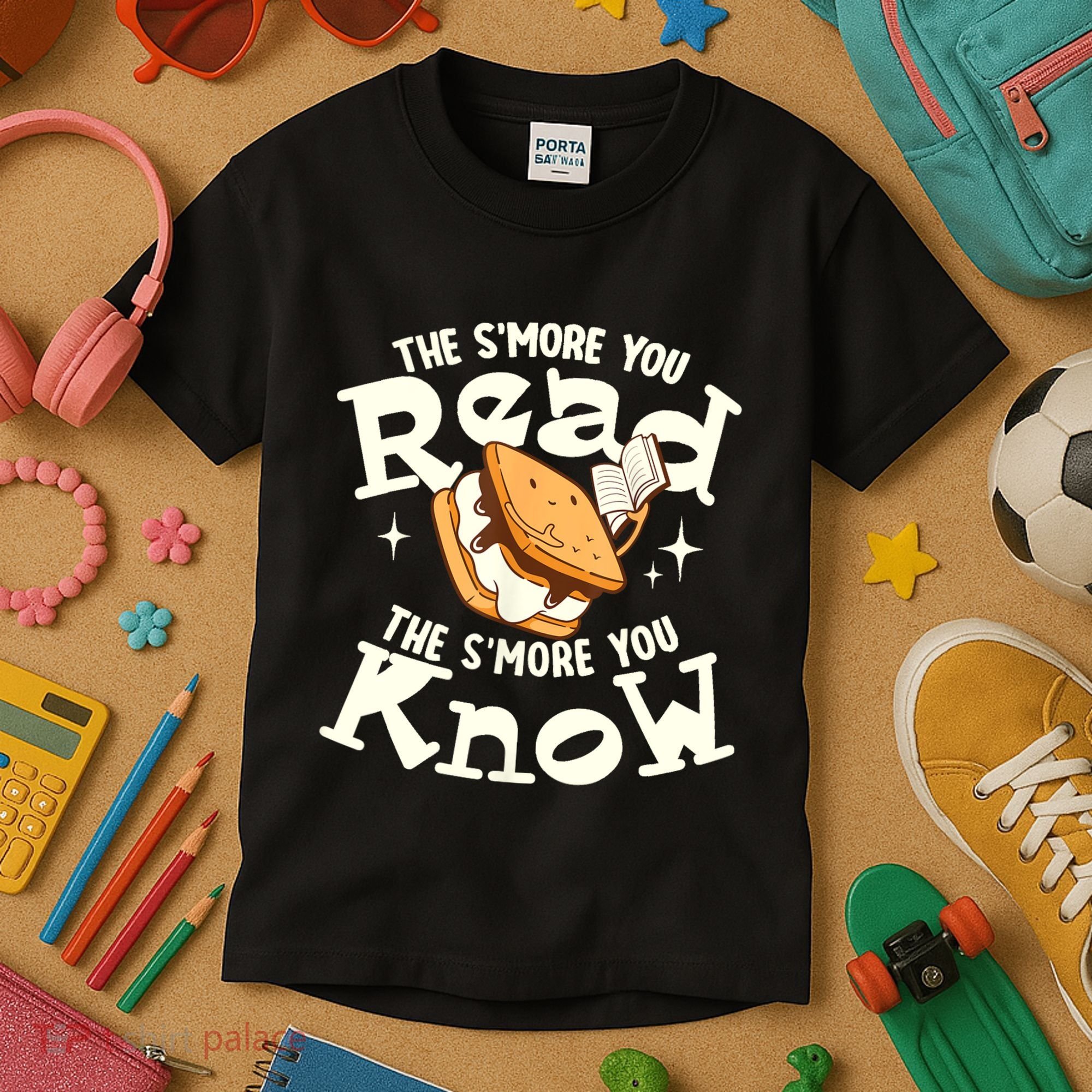 The SMore You Read The SMore You Know Books Reading Lover Kids T-Shirt