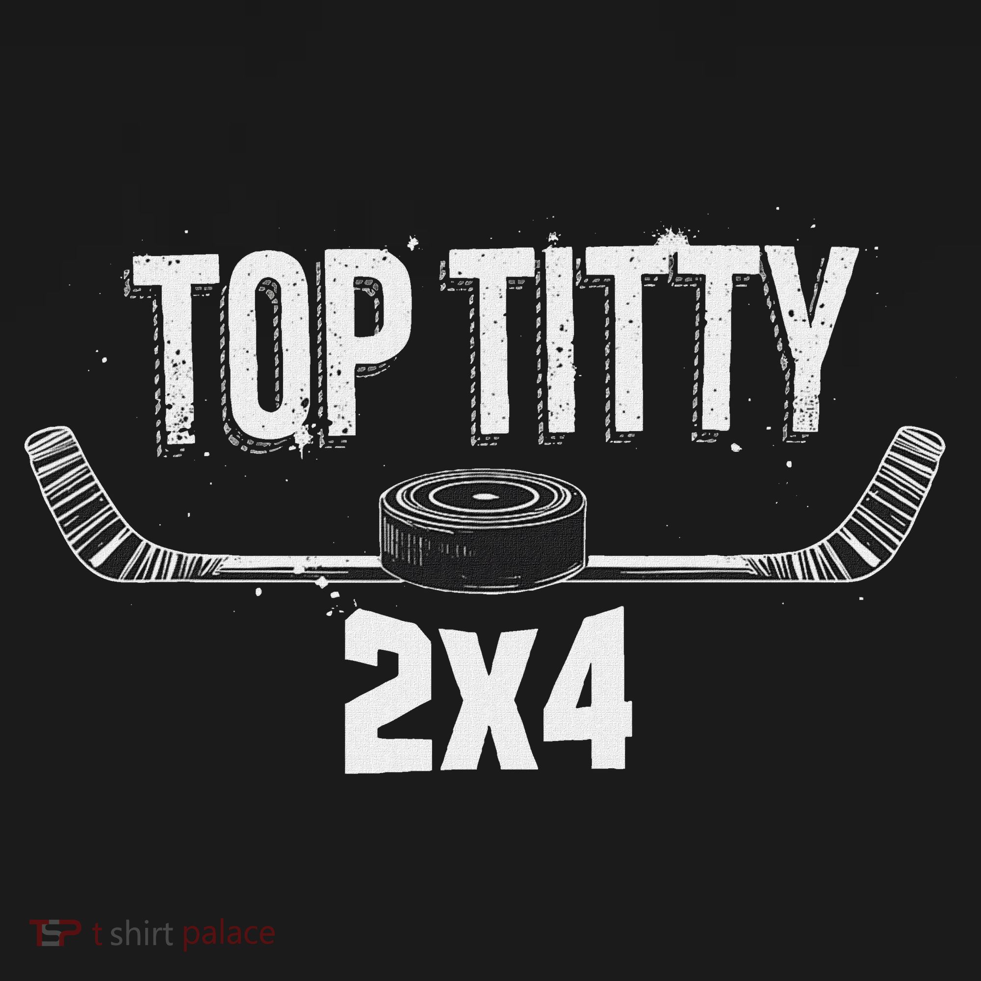 Top Titty 2x4 Funny Hockey Joke Women's Tank Top
