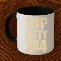 Top Titty 2x4 Funny Hockey Fan Coffee Mug thumb 2