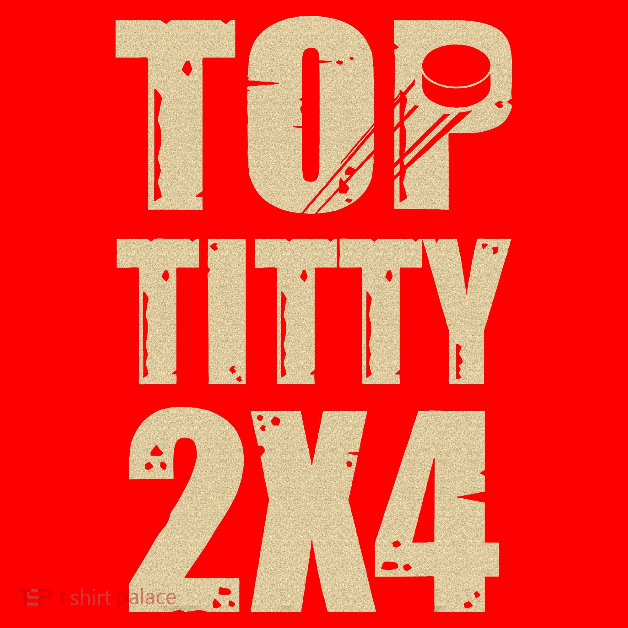 Top Titty 2x4 Funny Hockey Fan Santa Hat