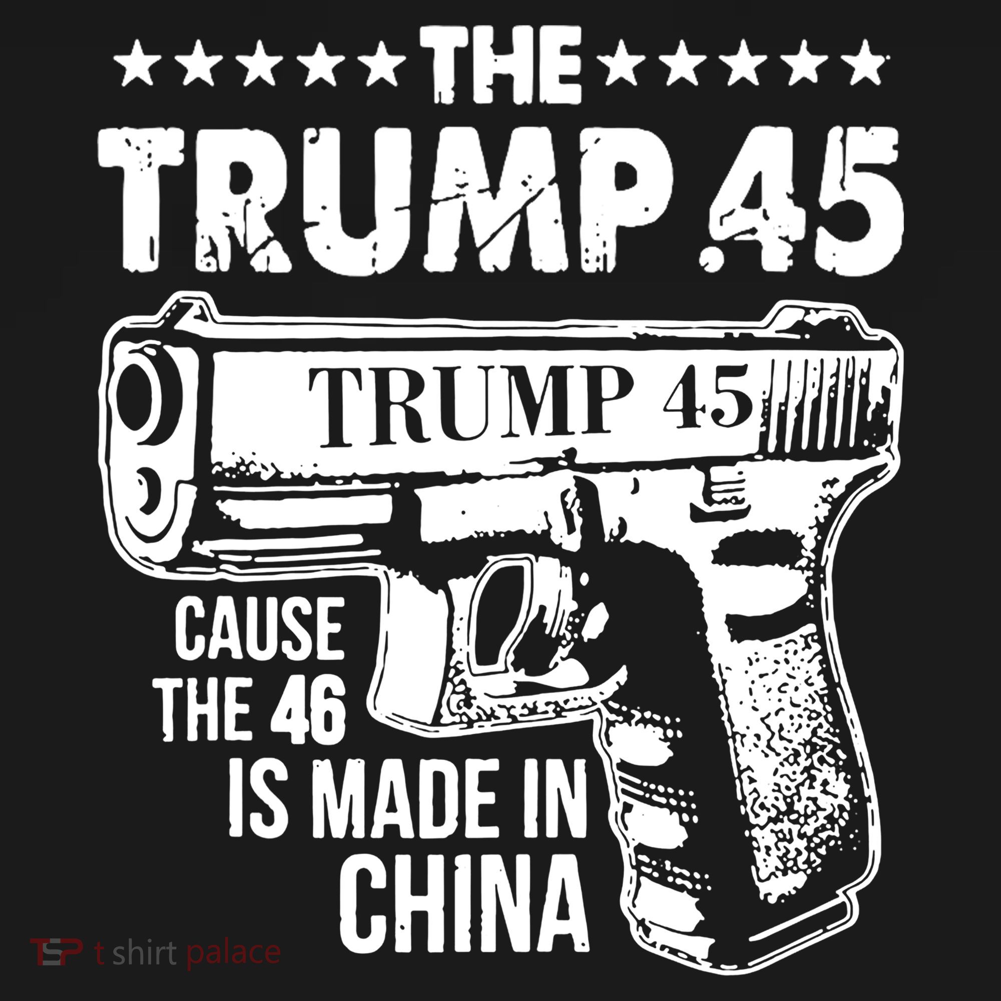 The Trump 45 Cause The 46 Is Made In China Gun Women's Hoodie