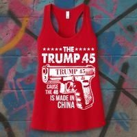 The Trump 45 Cause The 46 Is Made In China Gun Women's Tank Top thumb 3