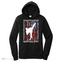 Taekwondo TKD 5 Tenets Taekwondo Martial Arts Kick White Women's Hoodie thumb 0