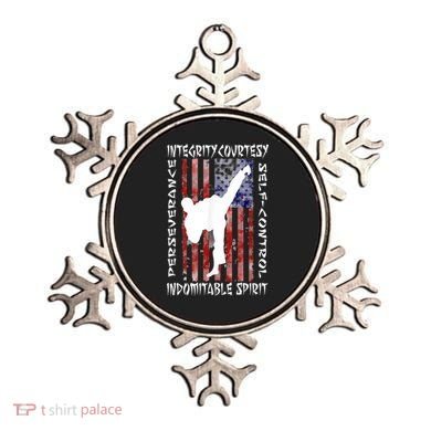 Taekwondo TKD 5 Tenets Taekwondo Martial Arts Kick White Ornament