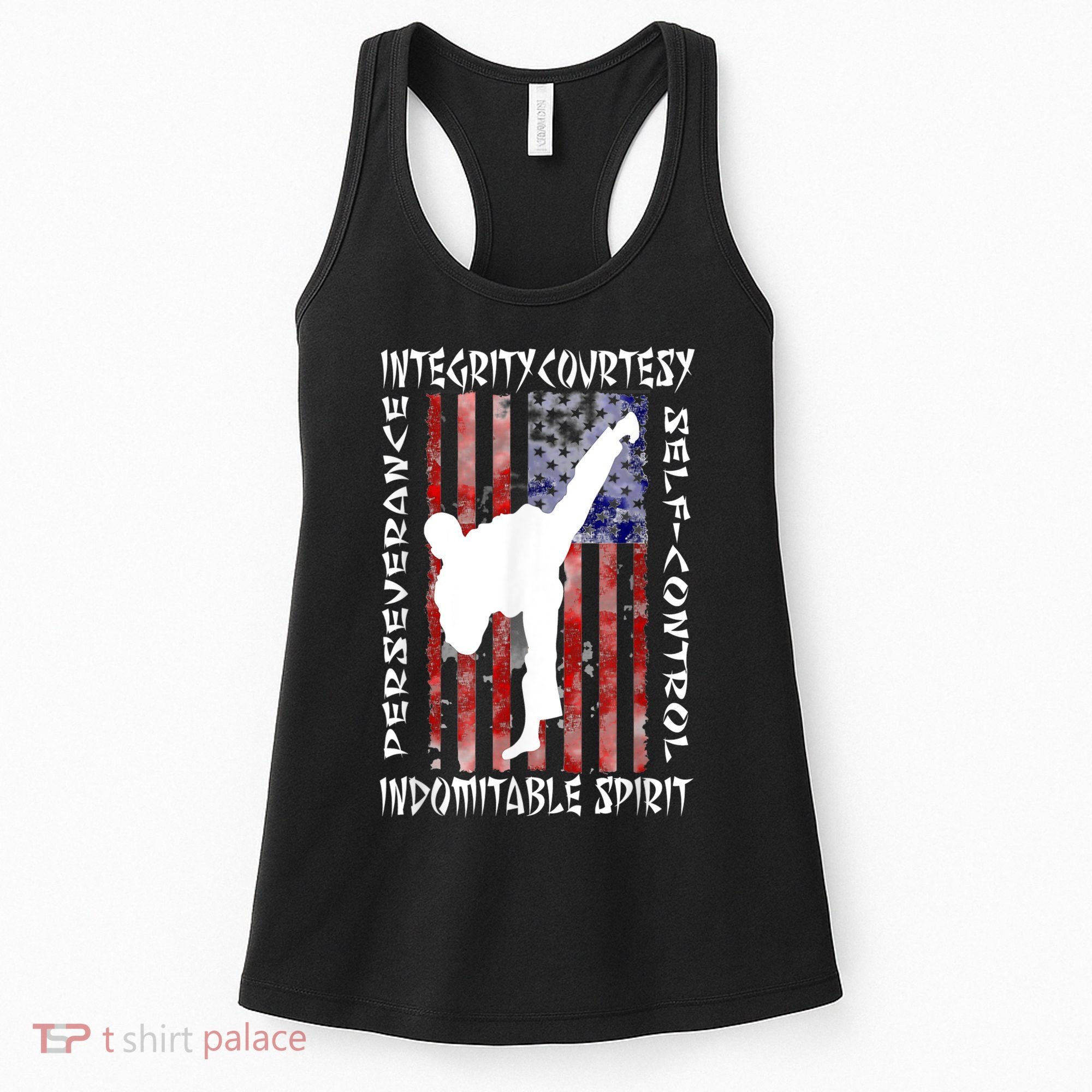 Taekwondo TKD 5 Tenets Taekwondo Martial Arts Kick White Women's Tank Top