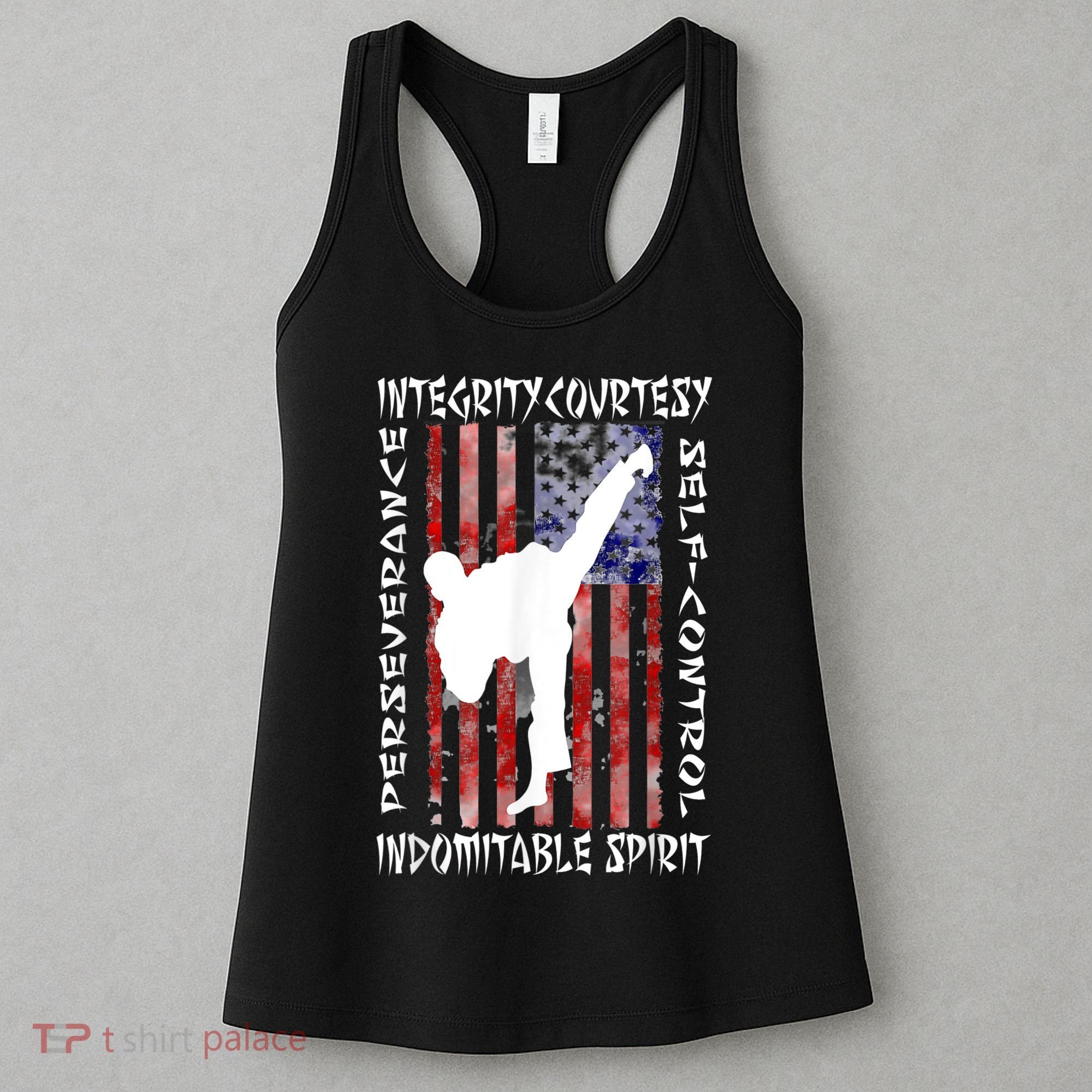 Taekwondo TKD 5 Tenets Taekwondo Martial Arts Kick White Women's Tank Top