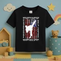 Taekwondo TKD 5 Tenets Taekwondo Martial Arts Kick White Toddler T-Shirt thumb 3