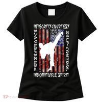 Taekwondo TKD 5 Tenets Taekwondo Martial Arts Kick White Women's T-Shirt thumb 0