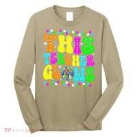 This Teacher 80s 90s Teacherss Day Glows Last Day Of School Long Sleeve Shirt thumb 0